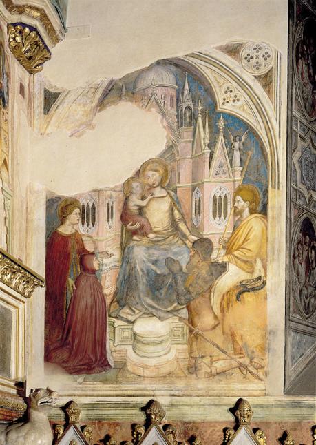 1377-79 Altichiero Ste Catherine, Catarina Franceschi epouse, Bonifacio de Lupi, Jaques, Capella San Giogio, Sant Antonio, Padova