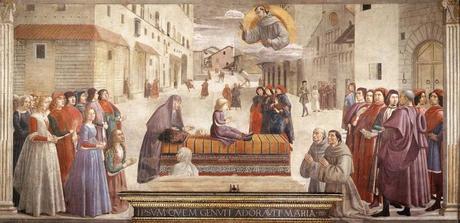 1485 Cappella_Sassetti_Resurrection_of_the_Boy