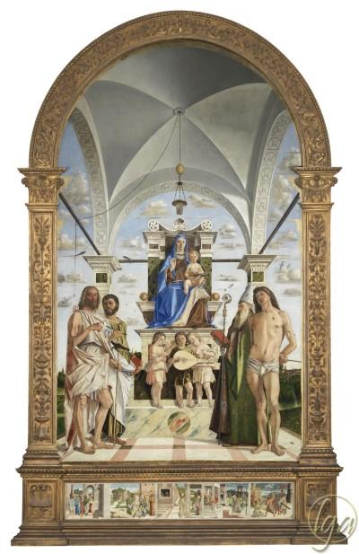1485 Bartolomeo Montagna Pala de San Bartolomeo pinacoteca civica di Vicenza