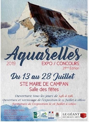 21° Expo-concours d’aquarelle de Sainte-Marie-Campan