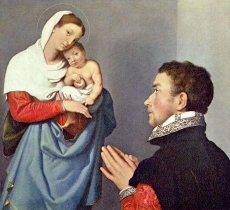 1560 ca Giovanni_Battista_Moroni_-_A_Gentleman_in_Adoration_before_the_Madonna_-_National_Gallery_of_Art