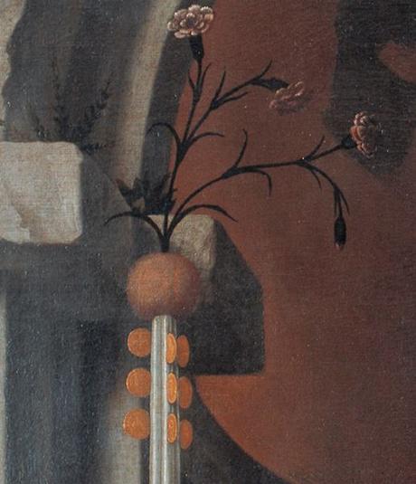 2-1 Avec la Madonne : en vue de profil 1539 Moretto,_pala_rovelli Pinacoteca Tosio Martinengo di Brescia detail