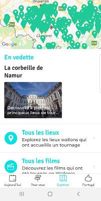 appli wallywood wallimage cinéma wallonie tourisme patrimoine wallon