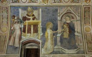 1378 Count Lanfranco Porro capella in Mocchirolo, Brera, Milan, mur gauche SaintAmbrois, mariage mystique