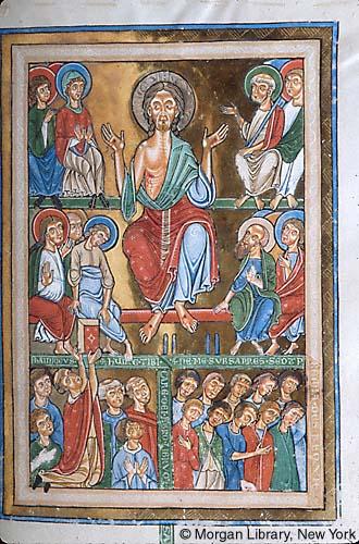 1225-1250 Gradual, Sequentiary, and Sacramentary Germany, Weingarten Morgan Library MS M.711 fol. 9r