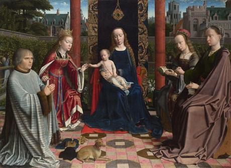 1510 ca Gerard_David_-_The_Virgin_and_Child_with_Saints_and_Donor_-National Gallery