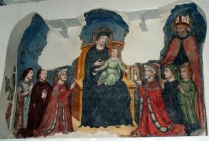 1345 ca St Augustin jurisconsulte Salvarino Aliprandi et famille 2eme chapelle transept S San Marco Milano
