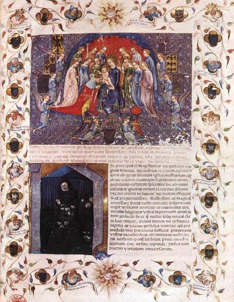 1402 Michelino da Besozzo - Elogio funebre di Gian Galeazzo Visconti par P. da Castelletto BNF Paris