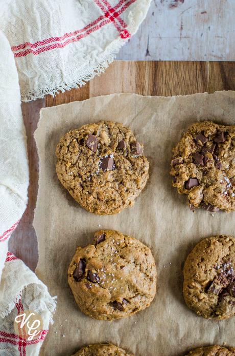 Cookies au beurre de cacahuètes et chocolat noir (vegan)
