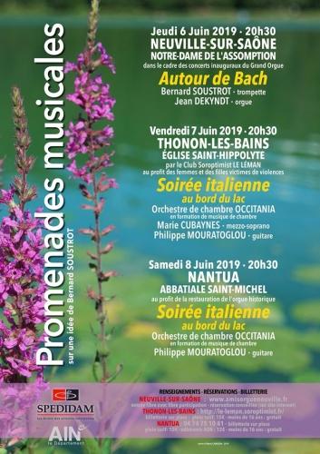 musique,concerts,promenades musicales,bernard soustrot,neuville sur saône,thonon les bains,nantua,blog littéraire de christian cottet-emard,photo affiche marie caredda