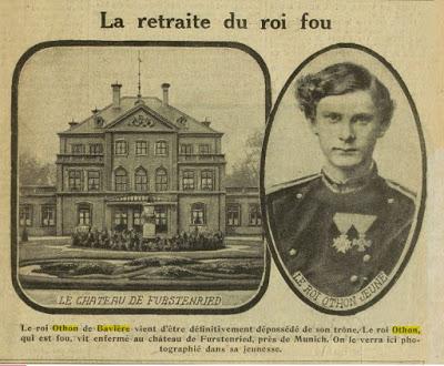König Otto I. Zeitungsausschnitt Excelsior 05.11.1913. Coupure de presse. Othon Ier de Bavière.