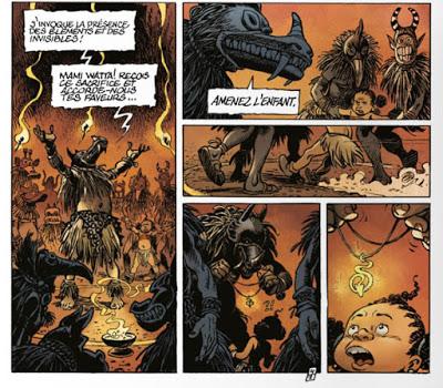 BD Zibeline: des hommes masqués veulent sacrifier Tannicia dans un rite vaudou