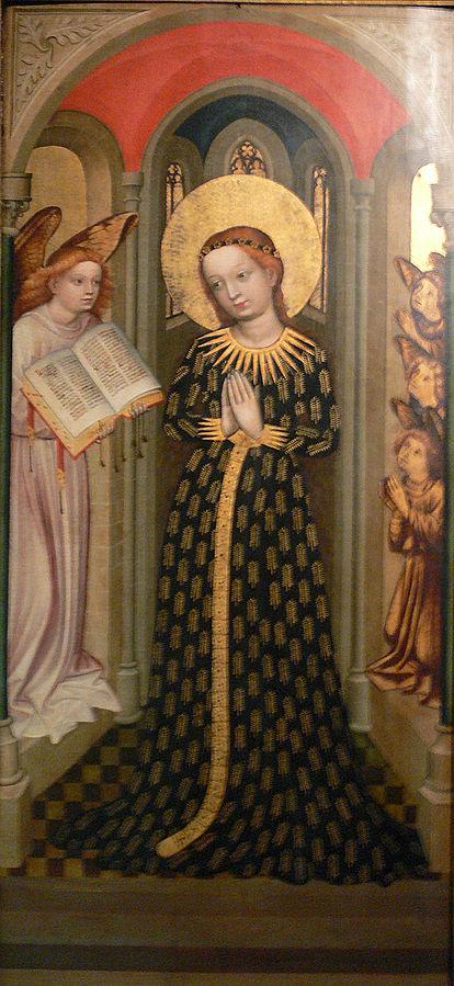 1430 ca Maitre du retable de Bamberg Maria im Ahrenkleid Bayerisches Nationalmuseum