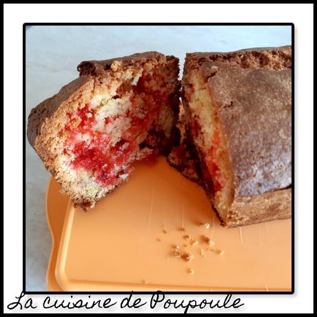 Cake aux pralines rose
