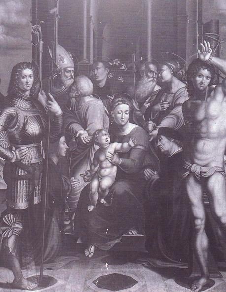 1523 Sacchi Gaspare, san Giuseppe, santi e i donatori Bonaccorsi Chiesa di S. Maria Vecchia, Faenza