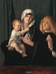 Bellini atelier Madonna Child With Donor Bellini Friedsam Library Saint Bonaventure Art Collection Allegany