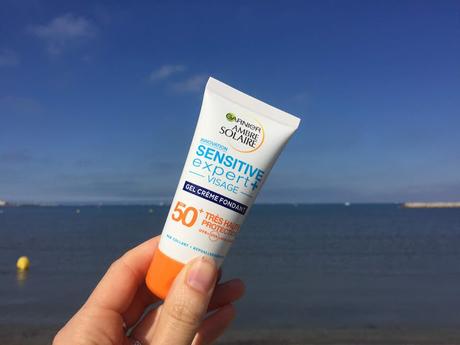 Mon bouclier : le Gel Crème Fondant Sensitive Expert + Ambre Solaire de Garnier Mon bouclier : le Gel Crème Fondant Sensitive Expert + Ambre Solaire de Garnier
