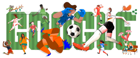 Google célèbre la coupe du monde de football féminine sur son navigateur !