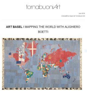 ART BASEL Galerie TORNABUONI – Alighiero Boetti Mappe (13/16 Juin 2019) ART BASEL Galerie TORNABUONI – Alighiero Boetti Mappe (13/16 Juin 2019)