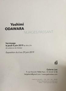 Galerie LEE  exposition Yoshimi ODAWARA  6/29 Juin 2019