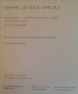 Teodora Galerie  « Femme ,je vous aime  2/3 Soria Jordi J M Robert- Joachim Romain