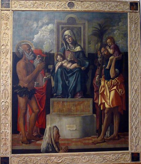 1484 Bonsignori Francesco, Pala Avogadro sant'Onofrio, san Girolamo, san Donato, san Cristoforo e donatrice Castelvecchio Verone