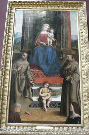 1500-25 Pisano, Niccolo Saint Francois, Saint Antoine et Deux Donateurs, Musee Conde, Chantilly