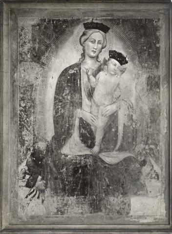 1350-99 Anonimo pisano sec. XIV, Madonna con Bambino e donatore Chiesa di S. Paolo a Ripa d'Arno, Pisa
