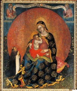 1410-24 Ranuccio d Arvari Madonna con Bambino e donatore, Profeti Santuario della Madonna della Salute, Porto di Legnago