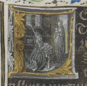 1477 Maitre viennois de Marie de Bourgogne Heures de Marie de Bourgogne ONL Codex vindobonensis 1857 Folio 15r detail