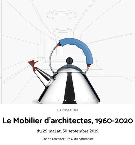 Le mobilier d’architecte de 1960 à 2020 à la cité de l’architecture et du Patrimoine.