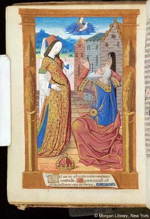 1500 ca Book of Hours France, Rouen, MS H.1 fol. 25v Morgan Library