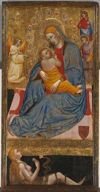1400 ca Olivuccio_di_Ciccarello_da_Camerino_-_The_Madonna_of_Humility_with_the_Temptation_of_Eve Cleveland Museum of Arts