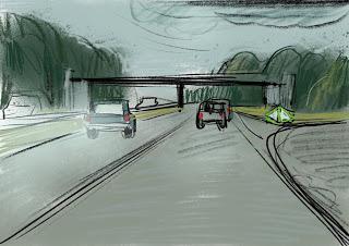 Dessins sur la Route, Drive by Drawings.