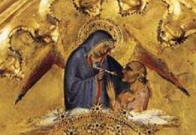 1391 ca Giovanni Del Biondo, la Vierge de l'Apocalypse avec Saints et Anges Pinacoteca vaticana Isaie
