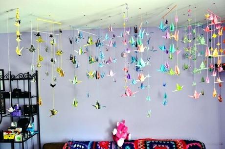 ceiling hanging decor ceiling hanging how to hang paper cranes from ceiling my delicate dots ceiling hanging decor ceiling hanging decor online