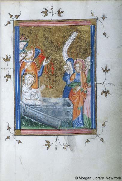 1370-80 Psalter-Hours, France, Morgan MS M.88 fol. 14r