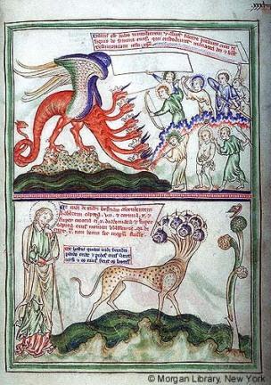 1255-60 Apocalypse Morgan, Londres, MS M.524 fol. 10r