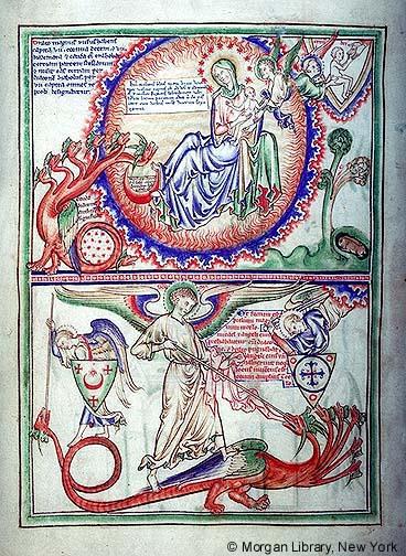 1255-60 Apocalypse Morgan, Londres, MS M.524 fol. 8v