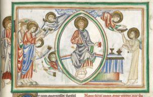 1250-1300 BL Add MS 35166 fol 11r Le septième sceau