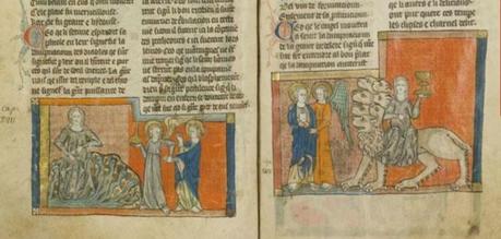 3-4-2 La vision de Patmos dans les Apocalypses anglo-normandes 1300-20 Apocalypse de Toulouse BM Toulouse ms 815 fol 39v 40r