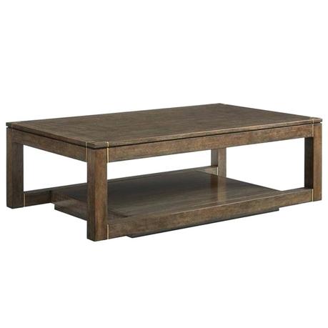 stanley coffee table furniture floating parsons rectangular cocktail table in quicksilver