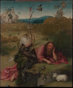 1490-95 Bosch Saint_John_Baptist Madrid Museo Lazaro Galdiano