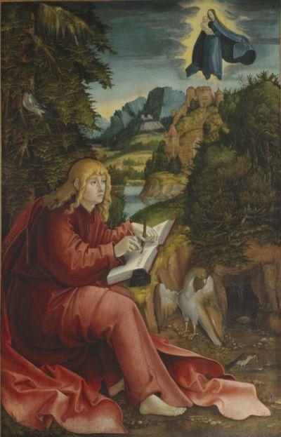 3-4-3 La vision de Patmos : son développement 1515 Erhard Altdorfer St. John on Patmos Nelson-Atkins Museum of Art