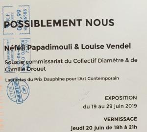 Galerie du Crous Paris « Possiblement nous » 19 Juin au 29 Juin 2019