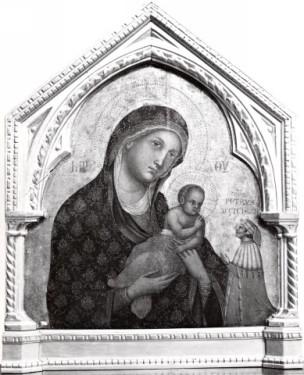 1330-70 Paolo Veneziano, Madonna con Bambino e donatore Museo Diocesano, Imola