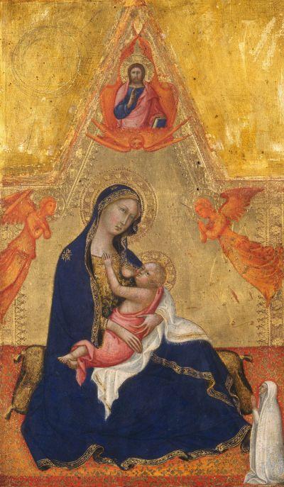1380-90 Andrea di Bartolo - Madonna dell'Umilta (davanti) National Gallery of Art, Washington revers crucifixon don inconnu