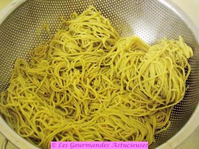 Spaghettis au Soja vert et Tofu à la japonaise (Vegan) Spaghettis au Soja vert et Tofu à la japonaise (Vegan)