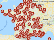 Cartographie accidents travail mortels France 2019
