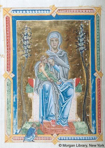1260-1264 Gradual, Sequentiary, Sacramentary Austria, perhaps Salzburg, Morgan Library MS M.855 fol. 110v
